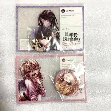 citrus 사브로 우타 아이하라 메이 아이하라 유즈 캔뱃지 생일