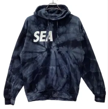 WIND AND SEA 타이다이 후드티 L