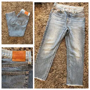 [새상품급] 501 리바이스 하이 슬림 스트레이트 w27 인심 68