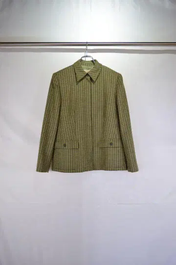 구제 의류 여성용 울 체크 자켓 USA제 빈티지 80s 90s