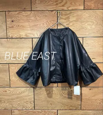 새상품 BLUE EAST 인조 가죽 자켓