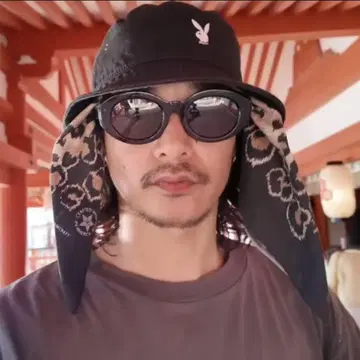 플레이보이 스타일 사이즈 S/M 블랙 버킷햇 PLAYBOY 야마다 렌