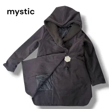 새상품 mystic 롱 코트 M 사이즈 후드 부착