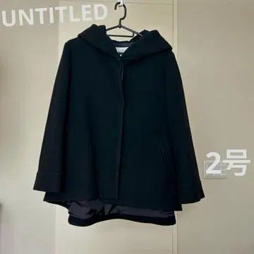 언타이틀 A라인 코트 블랙 2호