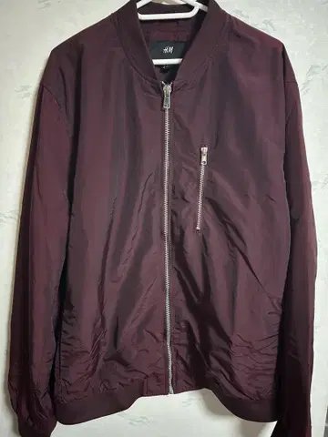 H&M MA-1 자켓 버건디 L