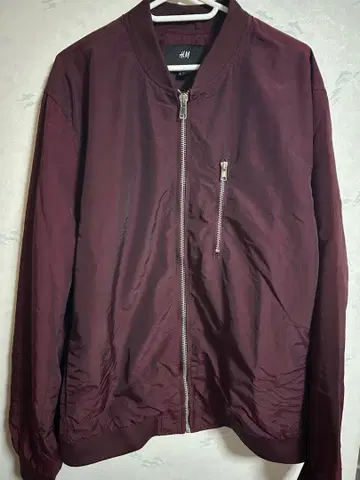 [ 가격 인하 협상 가능 ] H&M MA-1 자켓 버건디 L