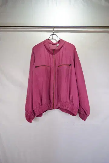 구제 의류 유로 디자인 실크 블루종 유럽 구제 빈티지 80s 90s