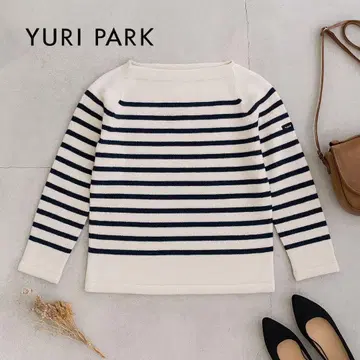 K10 YURI PARK 유리 파크 / 백리본 울 보더 니트