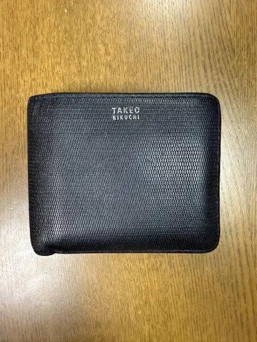 TAKEO KIKUCHI 접이식 지갑 블랙