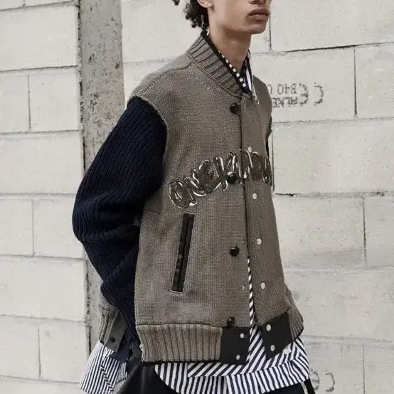 はめじろう sacai 23ss Eric Haze ニットジャケット sacai 23ss Eric Haze ニットジャケット