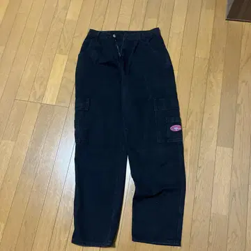 WAKE JEANS 블랙 카고 팬츠