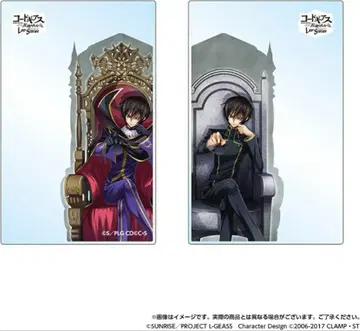 코드기어스 반역의 를르슈 로스트 스토리 특전 양면 클리어 카드 x 2