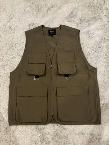 BEAMS HEART 낚시용 조끼 카키