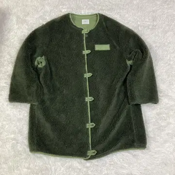 NAF 밀리터리 보아 코트 보아 코트 그린 one