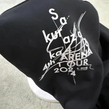 사쿠라자카46 4th ARENA TOUR 본딩 빅 후드티 블랙 L