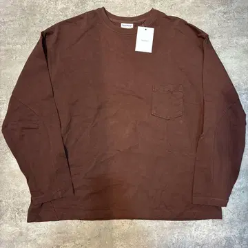 SandWaterr ORGANIZED TEE LS BROWN 롱티