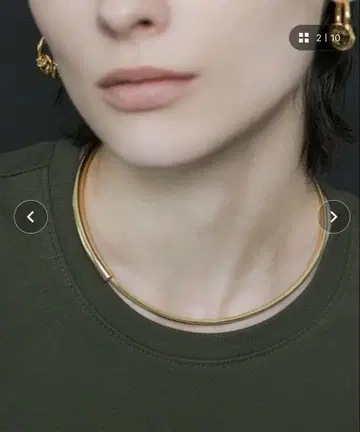 LAPUIS 골드 초커