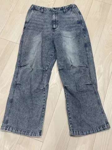 wego 배기 데님 블루 M 사이즈