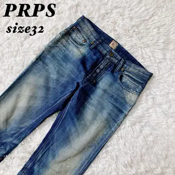 [ 인기 데님 ] PRPS 스트레이트 데님 귀수염 사이즈 32