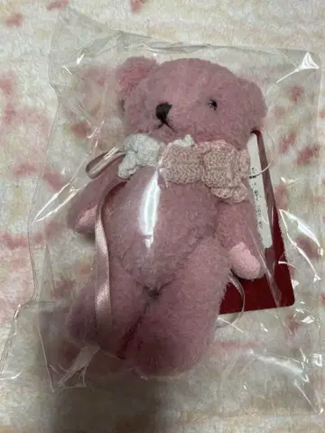 핑크하우스 곰 코사지