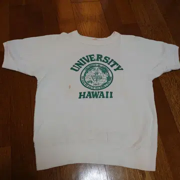 UNIVERSITY HAWAII T셔츠 화이트 50s Haynes