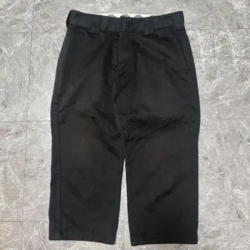 Dickies 블랙 치노 팬츠 7부장 [ 95 ]