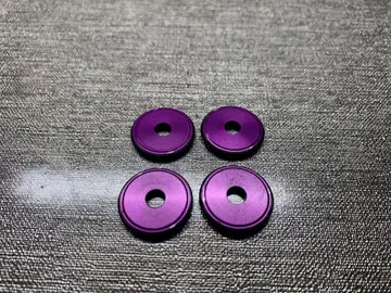 미니 사륜구동 19mm 플라스틱 링 부착 알루마이트 가공 롤러 4개 세트