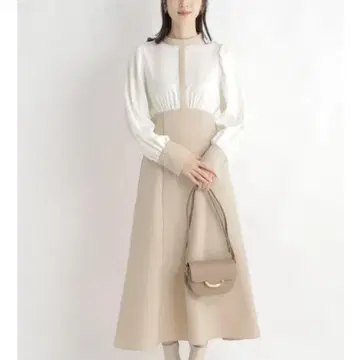 새상품 안데뮤 도킹 원피스 하이컬러 바이컬러 블라우스 새상품급
