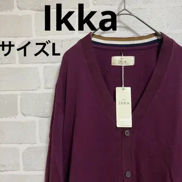 ikka 크림슨 V넥 긴팔 가디건 사이즈 L 얇은 소재
