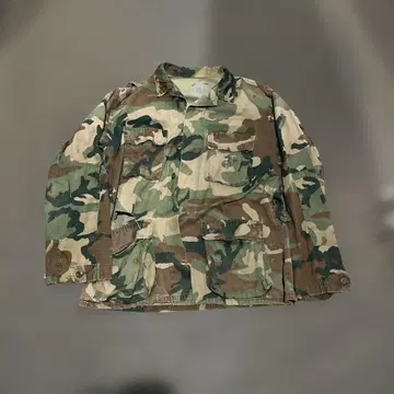 카모플라쥬 밀리터리 자켓 코튼 혼방
