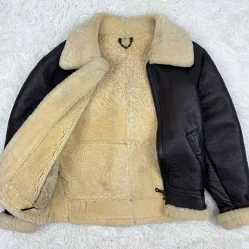 TEODEM 테오데 양가죽 리얼 무스탕 B-3 플라이트 자켓 브라운 S