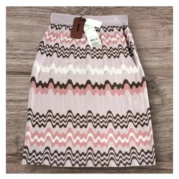 미쏘니 MISSONI 물결 무늬 타이트 스커트