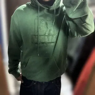 XLARGE 그린 후드티