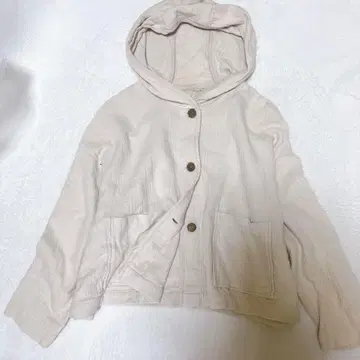코튼 린넨 사만사 모스모스 후드 부착 후드티 가디건 겉옷