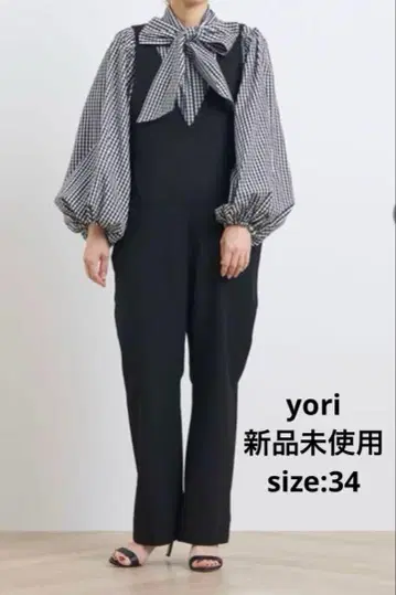 택 포함 새상품 yori 요리 소프트 속기모 리본 살로펫 34 블랙