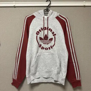 original adida 오리지널 아디다스 빨간색 그레이 후드티