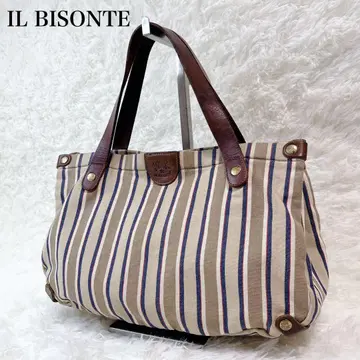 레어 IL BISONTE 일비종떼 토트백 캠퍼스 x 가죽