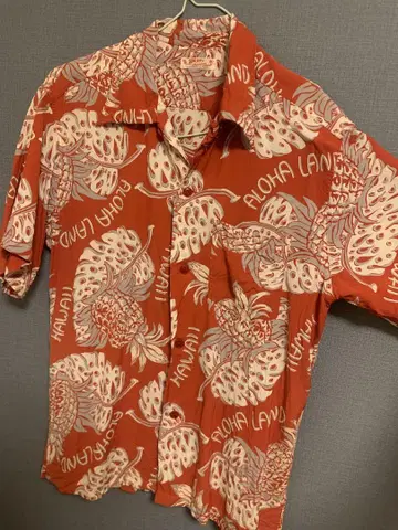 썬서프 알로하 셔츠 빨간색 M 사이즈