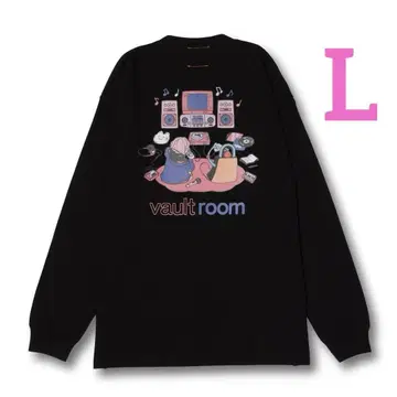 valtroom nqrse L/S TEE BLACK 롱 슬리브 블랙 L