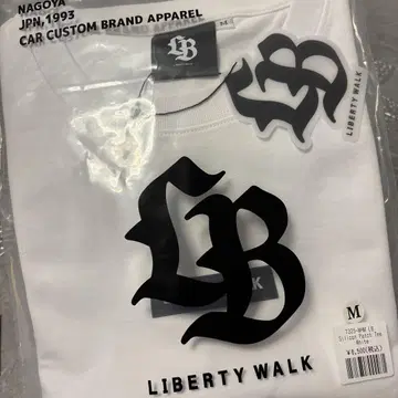 LIBERTY WALK 화이트 T셔츠 M