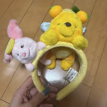 홍콩 디즈니랜드 푸우 머리띠