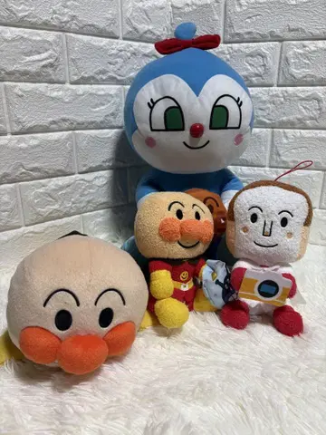 호빵맨 봉제 인형 세트 (호빵맨 식빵맨 코킨짱)