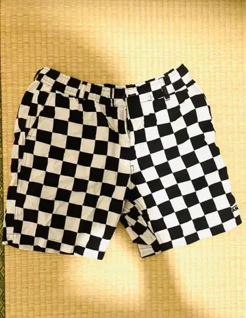 VANS 체크 무늬 숏팬츠 M