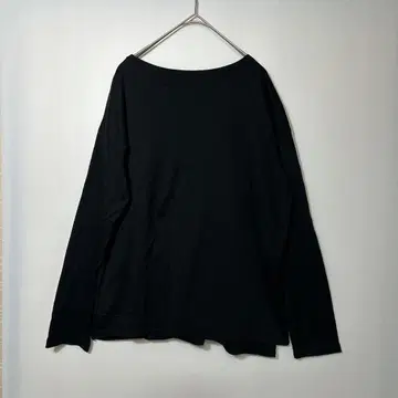 카구레 블랙 긴팔 T셔츠 라운드넥