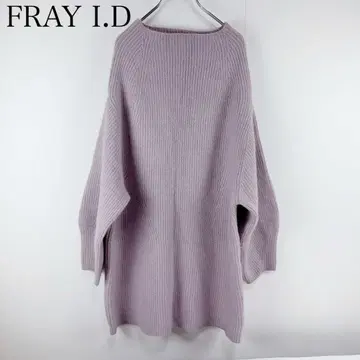FRAY I.D 프레이 아이디 라쿤 니트 미니 원피스 핑크