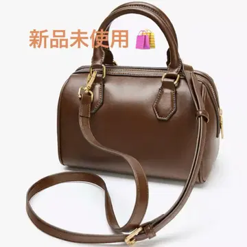 ZARA 시티백 다크 골든 브라운