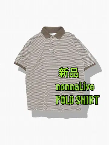 새상품 일본제 nonnative 피케 보더 피케 셔츠 논네이티브