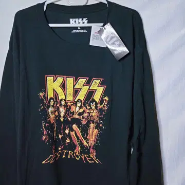 새상품 롱T 5L 키스 KISS 폴 스탠리 메탈 밴드 긴팔