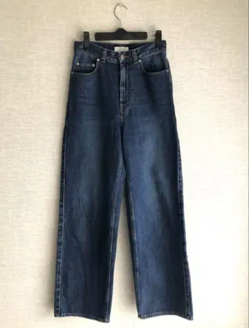 MACPHEE 다크 블루 하이웨스트 데님 투모로우랜드 여성용