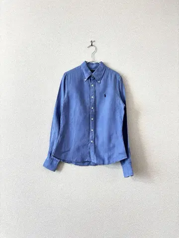 랄프 로렌 린넨 스카이블루 여성용 S 상당